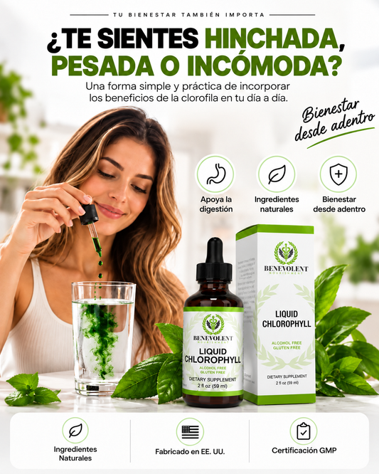 Benevolent™ – Clorofila Líquida Desintoxicación y Bienestar  – 60 ml