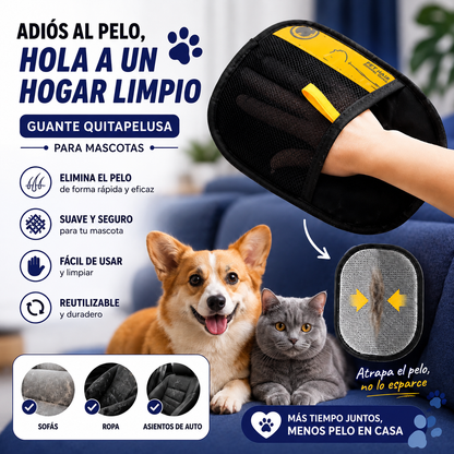 Guante Quitapelos para Mascotas | lleva 1+1 Gratis